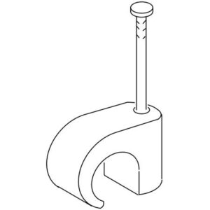 Clips rund 4-6mm natur søm 20mm – pk. á 10 stk