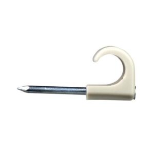 Thorsman clips hvid 25 stk ledningsclips rund 5-7- I pose for DIY
