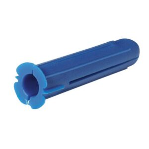 Plug TP3 blå, bordiameter Ø10/Ø9, minimum bordybde 50mm, træskrue Ø5-7mm – pk. á 100 stk