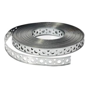 Bøjlebånd 25x2mm varmgalvaniseret hulmål Ø8/4mm – 10 meter