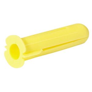 Plug gul Ø5,5mm min. bordybde 25mm træskrue Ø3,5-5mm – pk. á 100 stk
