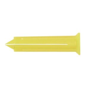 Clipsplugs gul Ø5,5mm længde 25mm for søm Ø1,2-3mm – pk. á 100 stk