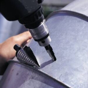 Trappebor 5-28,3mm 10 trin 5-7,5-10-12,5-15,2- 18,6-20,4-22,5-25,5-28,3 skaft Ø13mm