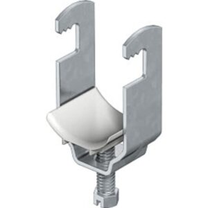 Kabelbøjle Type F for U- flad- og vinkel-profil 4-12mm, kabel Ø34-40mm varmgalvaniseret stål