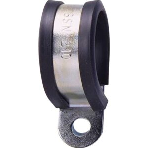 HelaGuard stålclips med PVC belægning for Ø32mm slange Galvaniseret stål pakke med 10stk