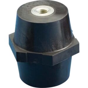 Halogenfri isolator 40x40 mm med M10 gevind i begge ender. Glasfiberarmeret polyamid