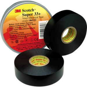 Scotch® Super 33+ sort helårs isolations vinyl tape 19mmx6mx0,18mm