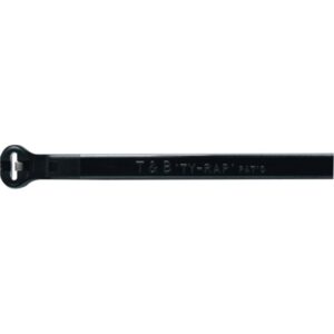 Kabelbinder med ståltunge sort 4,8X360 mm Halogenfri – pk. á 100 stk