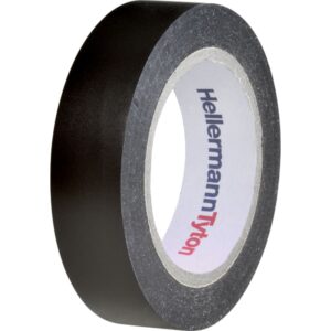 Tape PVC sort 0,15mmx15mmx10m – pk. á 10 stk