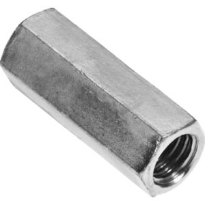 Gevindmuffe M6x25mm med sekskant, elforzinket, nøglevidde 10mm