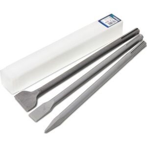 Mejselsæt SDS-MAX 1stk spidsmejsel 400mm 1stk fladmejsel 400x25mm 1stk bredmejsel 400x40mm