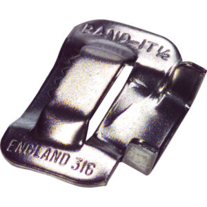 Clips rustfri SS201 ½" (12,7mm) C254 For kabelbånd C204 – pk. á 100 stk