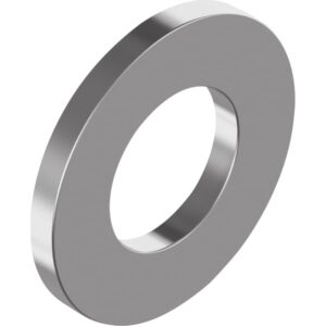 Skive M8 DIN 125 A rustfri A4, Form A (uden faset) for 8mm, indvendig 8,4mm udvendig 16mm, højde 1,6mm – pk. á 1000 stk