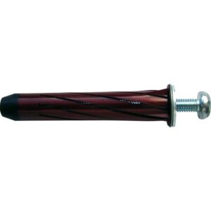Rosett hulrumsplug 5x90mm rød, for to gipslag 18-30mm, med panhoved skrue torx 25 – pk. á 25 stk