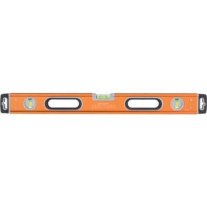 Vaterpas, 466 600mm aluminiumprofil med libeller "Anti-shock" gummi ender