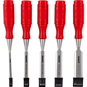 Stemmejernssæt bredde 6, 12, 16, 20, 25mm klinge længde 140mm