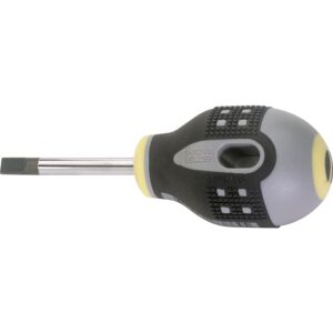 ERGO™ skruetrækker BE-8340 Tumling, lige kærv 0,8x4x25mm klinge 25mm, håndtag 36x58mm total længde 83mm