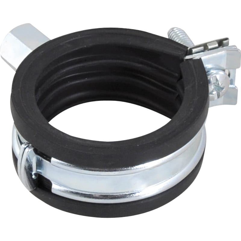 Rørbøjle Ø57-63mm BISMAT® Flash, hurtigt låsesystem, lydisoleret, montagesystem M8. Til metalrør