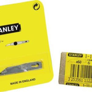 STANLEY® Knivblade 5901 med lige skær, for sammenklappelig hobbykniv, kort med 3 stk blade