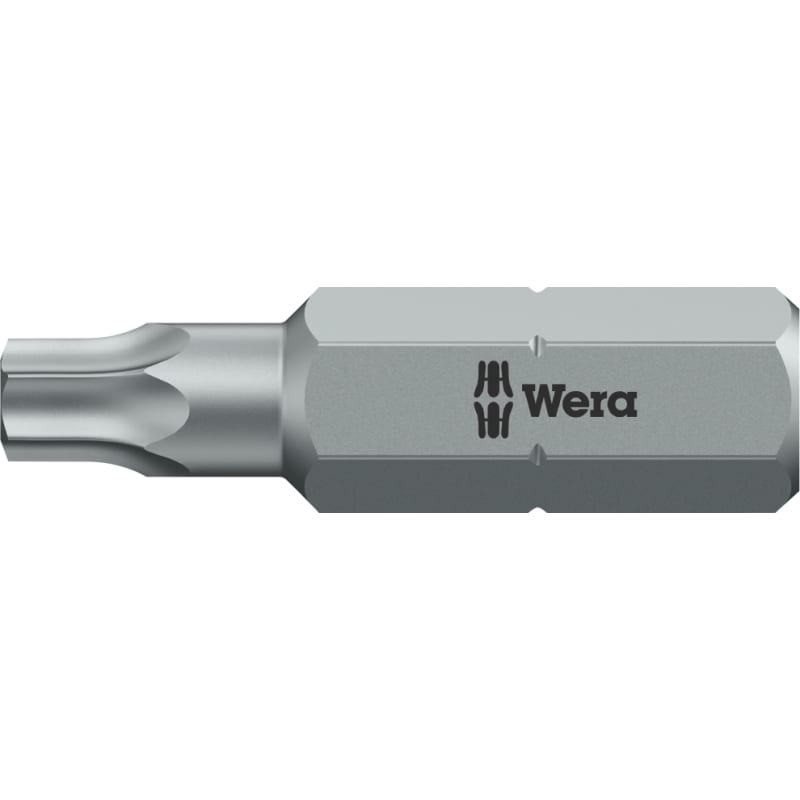 Wera 867/1 Z TORX® bits Torx® kærv TX10 længde 25mm ¼ tilslutning – pk. á 10 stk