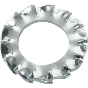 Tandskive 10 mm DIN 6798 AZ elforzinket indvendig 10,5 mm, udvendig 18,0 mm – pk. á 100 stk