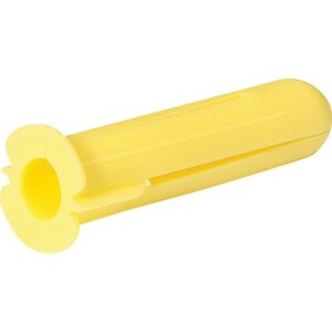 Plug gul Ø5,5x23mm, min. bordybde 25mm træskrue Ø3,5-5,0mm – pk. á 100 stk