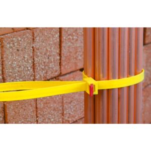Kabelbinder genoplukkelig 13x750mm, gul halogenfri Polyamid 6.6 temperaturområde -40°C til +85°C – pk. á 5 stk