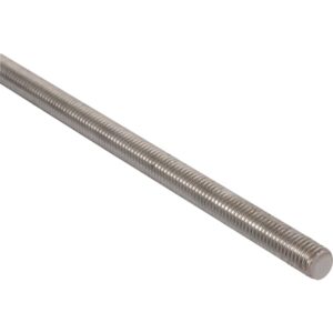 Gevindstang M10x1000mm DIN 976-1 i rustfrit stål A2 Materiale 1.4301 (AISI 304)