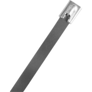 Rustfri kabelbinder i 316 stål, med låsekugle 4,6x521mm – pk. á 100 stk