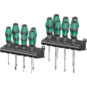 Wera skruetrækkersæt Kraftform Big Pack 300 16 dele i æske med vindue Rack, PH,PZ,LK,TORX