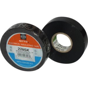 PVC tape 228SK sort 25mm x20m temperaturområde fra -18°C til + 80°C