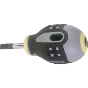 ERGO™ skruetrækker BE-8350 Tumling, lige kærv 1x5,5x25mm klinge 25mm, håndtag 36x58mm total længde 83mm – pk. á 5 stk