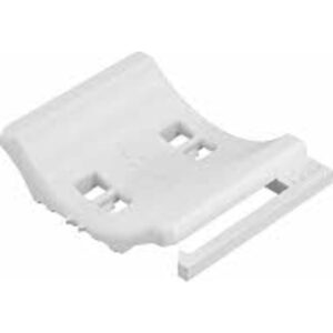 Trykfordeler universal type UW, kabel Ø 40–46 mm polyethylen lysegrå Ral 7035, Bredde 51,5 mm, Højde 11,8 mm, Længde 40 mm. – pk. á 50 stk