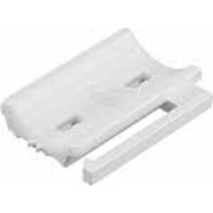 Trykfordeler universal type UW, kabel Ø 16–22 mm polyethylen lysegrå Ral 7035, Bredde 27,5 mm, Højde 6,8 mm, Længde 37 mm.