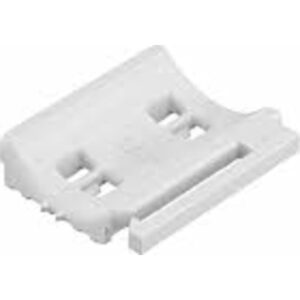 Trykfordeler universal type UW, kabel Ø 22–28 mm polyethylen lysegrå Ral 7035, Bredde 33,5 mm, Højde 8,3 mm, Længde 37 mm. – pk. á 100 stk