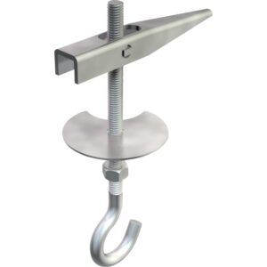 Kip pløk M5x65mm Bor dia 13mm Med skive og krog – pk. á 50 stk