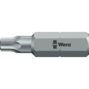 Wera 867/1 Z TORX® BO bits Torx® kærv TX25 med boring længde 25mm ¼ tilslutning – pk. á 10 stk