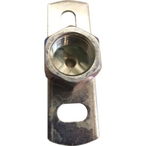 Grundflange m/påsvejset ½" muffe 80x25mm materiale 3mm Elforzinket