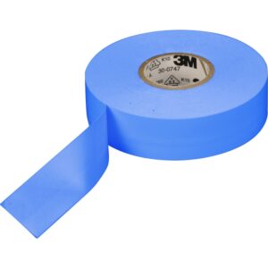 Scotch® 35 vinyl tape blå, 19mmx20mx0,18mm. Forbliver funktionel helt op til 105 °C