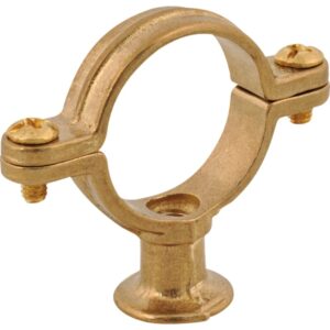 Rørbærer messing med vægflange 22mm