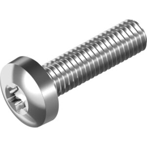 Maskinskrue M6x16 mm WS 9460. Lig DIN 7985, rustfri A4. panhoved, TX-kærv TX30 – pk. á 500 stk