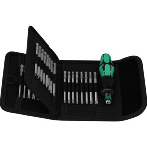 Wera Kraftform Kompakt 62 Foldetaske med 89mm lange bits 32 bits, PH,PZ,TX,SL,HEX TORQ-SET®, TRI-WING®: