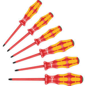 Wera LAUS skruetrækkersæt 167I/6 VDE-isoleret TORX® 6stk TX8 til TX25