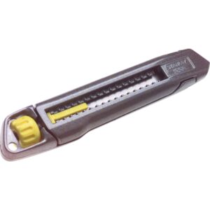 STANLEY® Interlock® Kniv med knækblade 18mm.Skridsikker, ergonomisk form. Systemlås til spærring af knivbladet