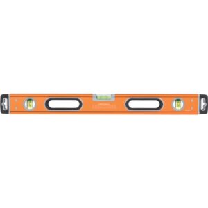Vaterpas, 466 600mm m/magnet aluminiumprofil med libeller "Anti-shock" gummi ender