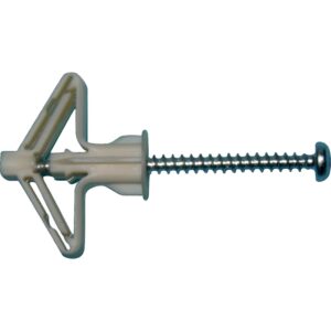 Plugs for gips 4x60mm med skrue nyttelængde 15mm – pk. á 50 stk