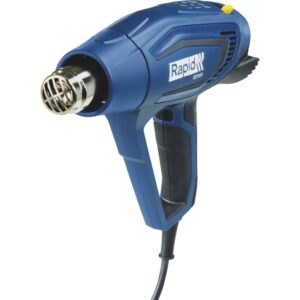 Varmepistol med 2000 W strøm og en tre-trins temperatur regulator ideel til næsten alle opgaver.