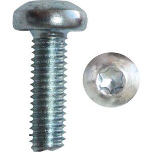 Gevindskruer M5x12 mm, elforzinket med Torx – pk. á 1000 stk