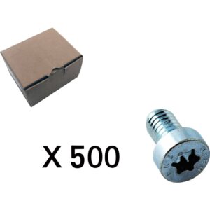 500 stk. stk. Cylinderskrue, torx, lavt hoved
