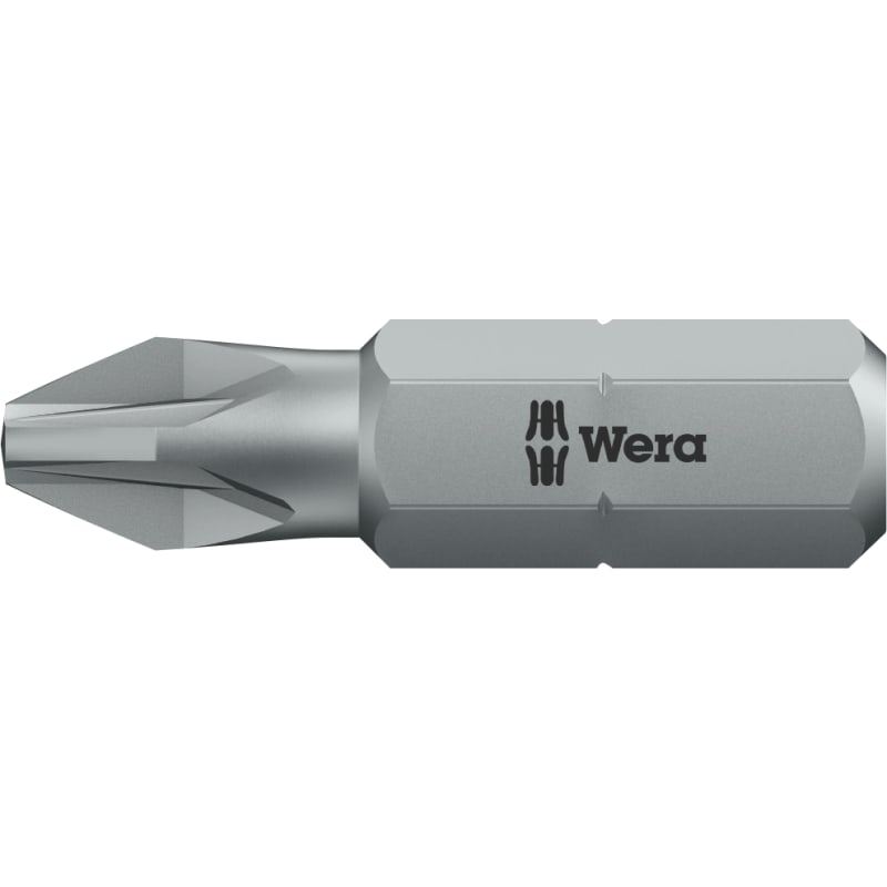 Wera 855/1 Z bits Pozidriv® kærv PZ2 længde 25mm ¼ tilslutning – pk. á 50 stk